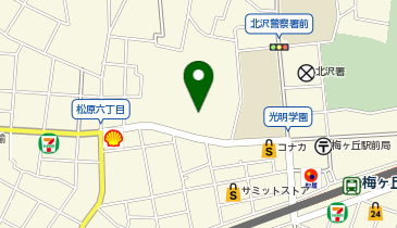 世田谷リハビリテーション病院の地図画像