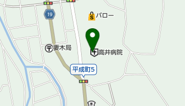 高井病院の地図画像