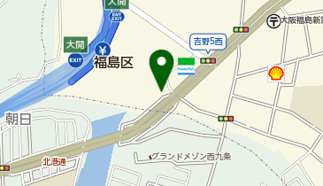 大阪整形外科病院の地図画像