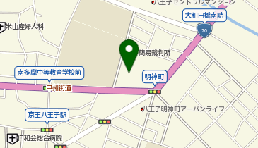 AOI八王子病院の地図画像