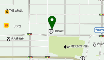日東病院の地図画像