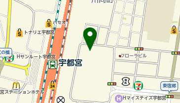 宇都宮脳脊髄センター・シンフォニー病院の地図画像