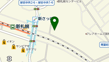 交雄会新さっぽろ病院の地図画像