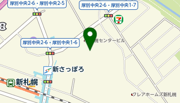 新さっぽろ脳神経外科病院の地図画像