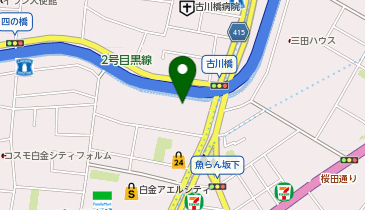 桜十字白金リハビリテーション病院の地図画像