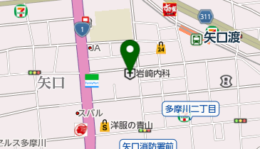 岩崎内科クリニックの地図画像