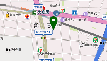 東京羽田渡辺クリニックの地図画像