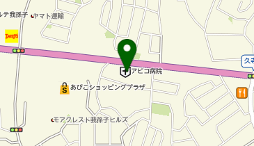 アビコ外科整形外科の地図画像