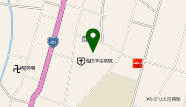 会津みさと診療所の地図画像