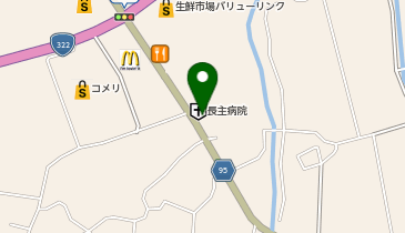長主医院の地図画像