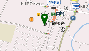 岡田耳鼻咽喉科の地図画像