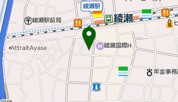 あやせ駅前整形外科・内科の地図画像