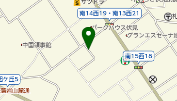 啓明旭山皮フ科の地図画像