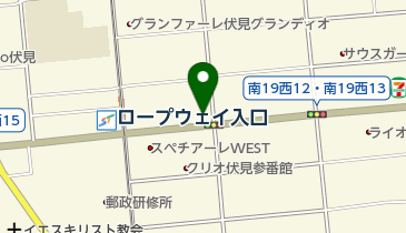 伏見内科の地図画像