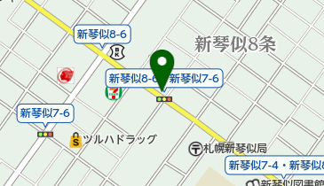 新琴似内科クリニックの地図画像