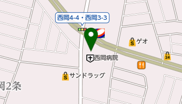 西岡ひふ科クリニックの地図画像