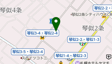 琴似小児科クリニックの地図画像