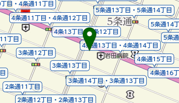 中根皮膚科医院の地図画像