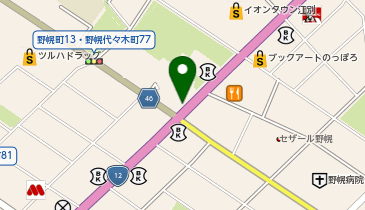 野幌眼科の地図画像