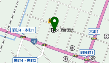 久保会医院の地図画像