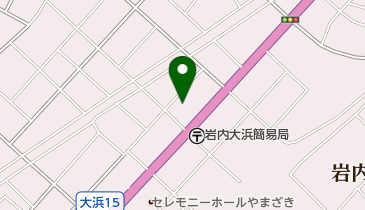 岩内大浜医院の地図画像