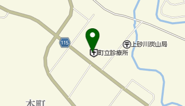 上砂川町立診療所の地図画像