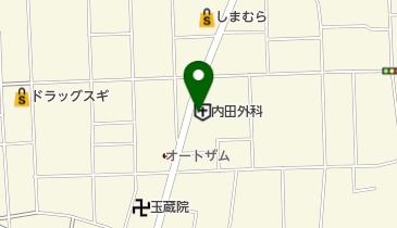 内田外科医院の地図画像