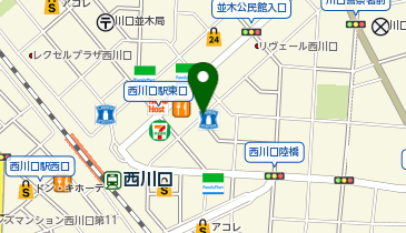 奥秋内科の地図画像