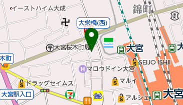 桜木皮膚科の地図画像