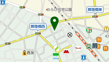 わらび耳鼻科の地図画像