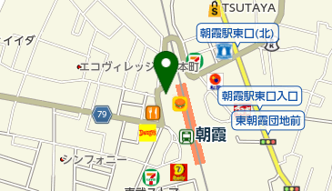 朝霞皮膚科診療所の地図画像