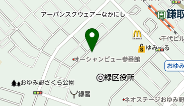 かまとり皮ふ科の地図画像