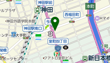 耳鼻いんこう科クリニカ神田の地図画像
