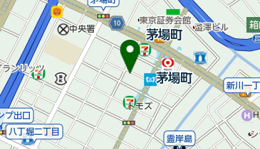 日本橋茅場町耳鼻咽喉科の地図画像