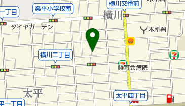 住吉皮膚科の地図画像