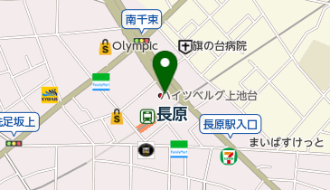 長原皮膚科医院の地図画像