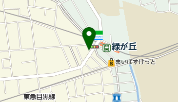 緑が丘耳鼻咽喉科の地図画像