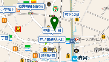 渋谷サンクスクリニックの地図画像