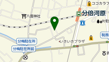 分倍河原皮膚科医院の地図画像