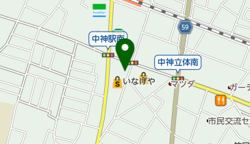 大屋皮膚科の地図画像