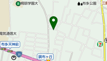 調布ヶ丘耳鼻咽喉科内科医院の地図画像