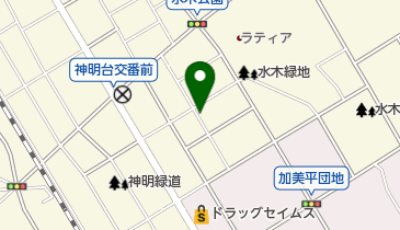 神明台クリニックの地図画像