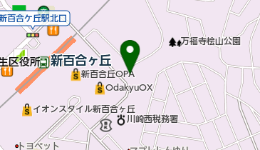 新ゆり整形外科の地図画像