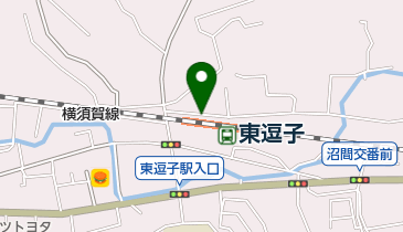 東逗子医院の地図画像