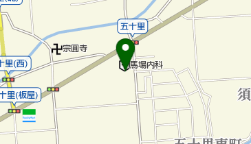 馬場内科医院の地図画像