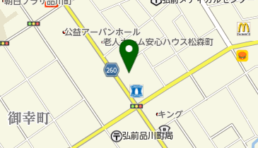 松木皮膚科医院の地図画像