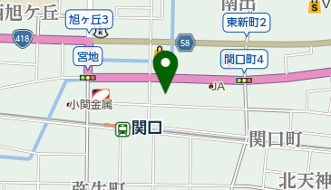 青山内科の地図画像