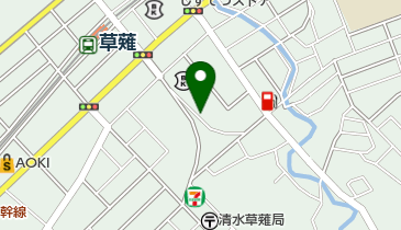 草薙・土屋外科医院の地図画像