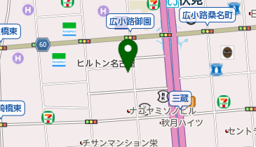 葛谷眼科院の地図画像