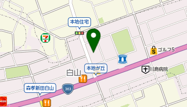 ふくしま皮膚科・美容皮膚科の地図画像